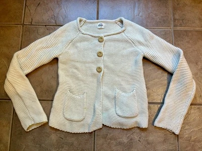 Мини Boden девочек слоновой кости кабель вязаный кардиган размер 7-8 EUC - Изображение 1 из 3