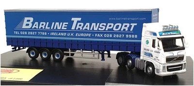 Oxford Diecast 1/76 Scale VOL01CS - Volvo Truck & Trailer - Barline Transport - Image 1 of 4