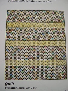 Clamshell Quilt Pattern Spinning Spools w/uncut plastic templates - Picture 1 of 2