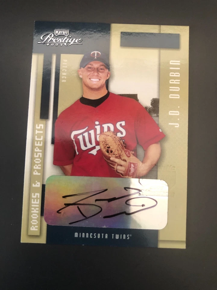Minnesota Twins J.D. DURBIN autographed 2004 Donruss Playoff Prestige Certified - Image 1 of 1