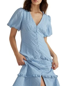 MINK PINK – Ladies size large blue midi dress RRP $189.95. - Picture 1 of 10