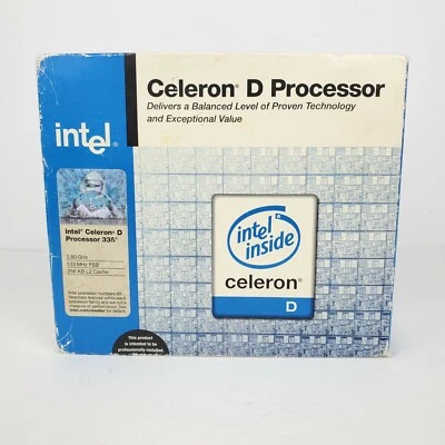 Intel Celeron D Processor 335 2.80 GHz, 533 MHz FSB 256KB Cache (BX80546RE2800C) - Image 1 of 4