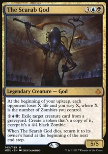 Magic the Gathering MTG The Scarab God (145) Hour of Devastation LP - Picture 1 of 1