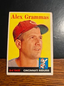 1958 Topps Baseball #254 ¡¡Alex Grammas!! ¡ENVÍO DE $1!! - Imagen 1 de 2