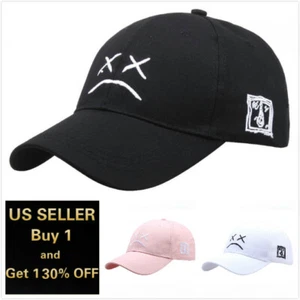 Sad face Polo Style Cotton Baseball Cap Ball Dad Hat Adjustable Men Women - Picture 1 of 7