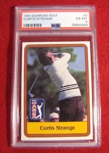 1981 Donruss Golf Curtis Strange Rookie #3 PSA EX-MT 6 - Bild 1 von 2