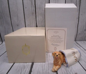 Lenox Porcelain SPECIAL DELIVERY PUPPY 2 Piece Figurine w/ COA New in Box NIB - Picture 1 of 8
