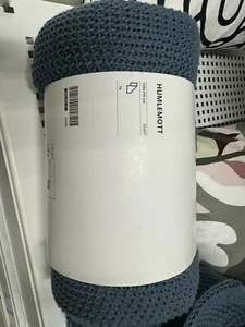 IKEA HUMLEMOTT Throw, blue-grey, 130x170 cm - Picture 1 of 4