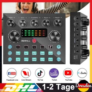 Mini Audiomischer Bluetooth Audio Mixer V8S Soundkarte Unabhängige Anpassung - Bild 1 von 15
