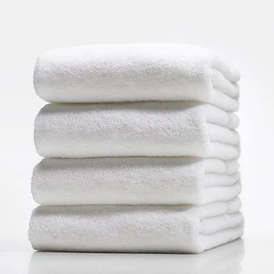 SET OF 6 NEW WHITE HOSPITALITY 100% COTTON THICK HOTEL QUALITY BATH TOWEL - Picture 1 of 1