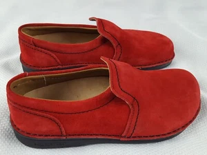 Birkenstock Nashville Zapatos Loafter de Cuero 240 Para Mujer Talla 37 Rojo Sue 4 1/2 L6 - Imagen 1 de 10