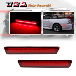 LED Red Rear Side Marker Signal Light Reflectors For 99 01 02 03 04 Ford Mustang - Picture 1 of 10