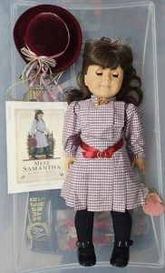 Rare American Girl Doll SAMANTHA Doll Full Meet Outfit With Accessories Vintage - Picture 1 of 9