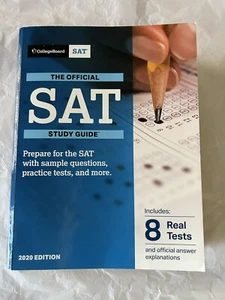 The Official SAT Study Guide 2020 Edition College Board 8 Real Test Lightly Used - Picture 1 of 2