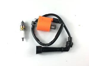 New Ignition Coil Spark Plug For Yamaha Raptor 660R YFM660R Grizzly 660   - Picture 1 of 3