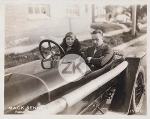 MABEL NORMAND Powered Race Car IBRAHIM Egypt PRINCE Hollywood Candid 1923 Photo - Picture 1 of 2