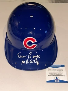 ERNIE BANKS Signed OFFICIAL CUBS Batting HELMET w/ MR CUB Inscrip & Beckett Auth - Picture 1 of 7