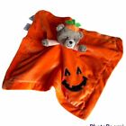 Carter's Pumpkin Teddy Bear Halloween Lovey Rattle Orange Plush