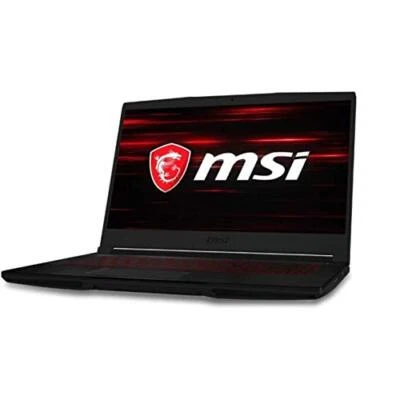 MSI GF63 Thin 15.6" Gaming Laptop - Core i5-10300H - 8GB DDR4-256GB SSD - Black - Image 1 of 4