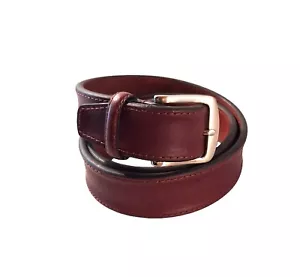Cinturón de cuero genuino para hombre sin marca talla 42, XL, hebilla de níquel 5 agujeros ajustables - Imagen 1 de 6