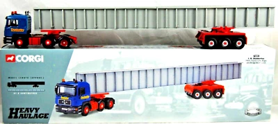 1:50 Corgi 76802 M.A.N Truck & BOGIE Trailer + BEAM LOAD in I.R. DUNKERLEY Logo - Image 1 of 4
