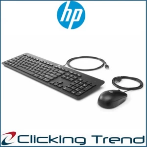 Keyboard and Mouse wired HP Slim 9SR36AA Full Sized Keyboard USB Connection - Picture 1 of 2