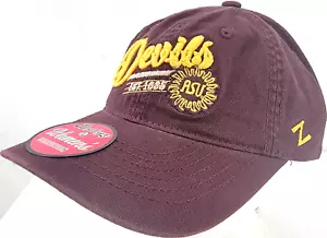 NEW Arizona State Sun Devils ASU Maroon Zephyr Adjustable Chino Cap Hat Women's - Picture 1 of 9