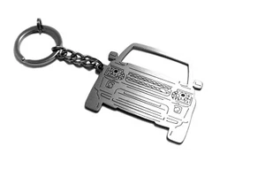 Stainless Steel Keychain Front View Key Car Key Ring fit Land Rover Discovery IV - Picture 1 of 6