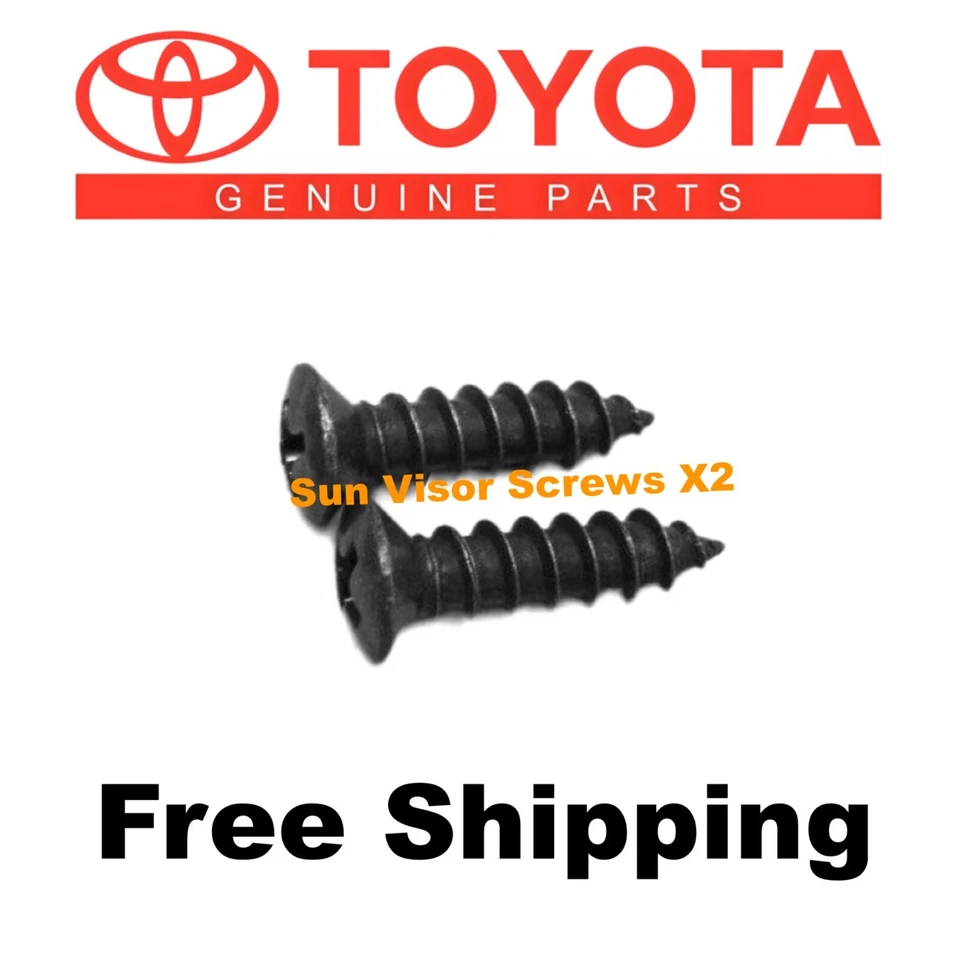 SUN VISOR SUNVISOR SCREWS MOUNT CAR BODY ROOF TOYOTA MR2 SPYDER 00-05 OEM X2 - Image 1 of 4