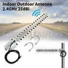 Yagi WiFi Antenna 2.4GHz 25dBi Outdoor Directional Signal Wireless Network Card