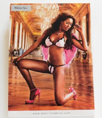 Baci Lingerie Two-Piece Crotchless Bikini Set One Size New - Image 1 of 2