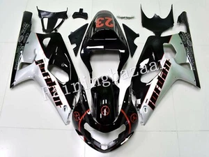 Kit de carenado por inyección ABS 2001-2003 GSXR750 JORDAN negro plateado - Imagen 1 de 6