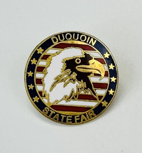 Duquoin Illinois State Fair Enamel Patriotic Stars Eagle American Flag Stripes - Picture 1 of 4