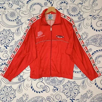 RARISSIMA GIACCA TUTA TRACKTOP VINTAGE FIAT LUBRIFICANTI ASICS TIGER GABBER HYPE - Imagen 1 de 4