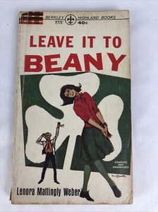 LEAVE IT TO BEANY by LENORA MATTINGLY WEBER, BERKLEY #Y772 1950 3rd VINTAGE PB - Picture 1 of 6