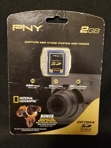 NEU PNY Optima 2GB SD Kamera Speicherkarte Kostenloser Versand - Bild 1 von 5