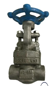 SHARPE 34836 Gate Valve Stainless Steel 1/2" NPT Thread Class 800 - Picture 1 of 5