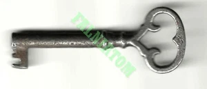 Llave esqueleto barril hueco vintage - aproximadamente 2,75" de largo - Imagen 1 de 1