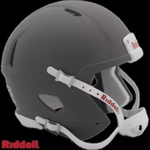 Kit de casco de fútbol americano Mini Riddell Speed gris pizarra mate en blanco - Imagen 1 de 16
