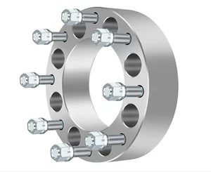 8x200 Wheel Spacers 2 Inch For 2005-2025 Ford F-350 Super Duty Dually 14x1.5 1pc - Picture 1 of 24