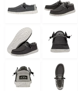 Hey Dude Wally Stretch Opal Black Sneaker Shoe Men's Sizes US 8-14/NEW!!!! - Picture 1 of 1