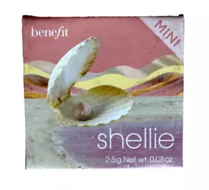 Benefit Shellie Warm Seashell Pink Blush On Mini 2.5g -0.08 oz Soft Shimmer Skin - Picture 1 of 2