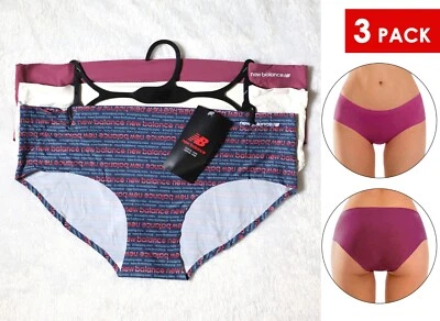 New Balance Women's 3 Pair Pack Brief Panties Size XL for sports everyday - Image 1 of 4