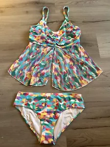 Damen Tankini Größe 40 Cup- Größe 80D mit Bügeln Rainbow wurde anprobiert - Bild 1 von 7