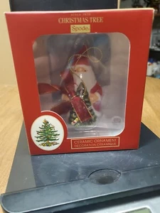 Spode Christmas Tree Ornament Santa Gnome with Heart In Box New - Picture 1 of 3