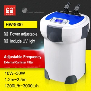 SUNSUN HW-3000 Frequency 1200L/H-3000L/H Adjustable External Filter 4xFree Media - Picture 1 of 5