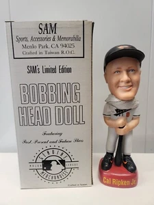 1995 Sam’s Limited Edition Cal Ripken Jr. Bobbing Head Bobblehead Doll White Jer - Picture 1 of 3
