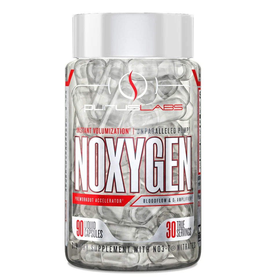 Purus Labs Noxygen Liquicaps: Pre Workout Accelerator, Nitric Oxide Booster - Image 1 of 3
