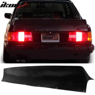 Fits 84-92 BMW E30 3 Series RB Style Unpainted Black Rear Trunk Spoiler Wing PU Foto 1 de 4