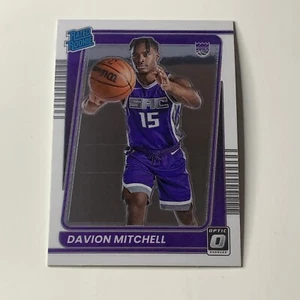 2021-22 Donruss Optic Davion Mitchell Rated Rookie Card RC #155 Kings - Picture 1 of 2